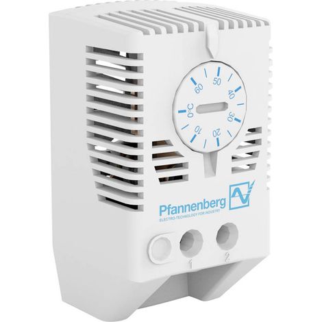 Pfannenberg Termostato quadro di comando FLZ 530 THERMOSTAT 0..+60°C 240 V/AC 1 NA (L x L x A) 36 x 40 x 72 mm 1 pz. (1/4)