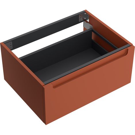Meuble sous-lavabo MONTERREY 600 1 tiroir métal à fermeture douce TERRACOTA 598 x 270 x 450 mm (1/2)