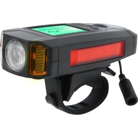Ordinateur de vélo multifonction avec klaxon et éclairage à induction intelligent (1/5)