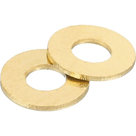 M2 Rondelle Plate, 500 Pcs Rondelles Plates à Anneau en Laiton 5mm OD 0.4mm Épais Joint d'Étanchéité en Métal pour Vis, Boulons, Écrous (1/5)