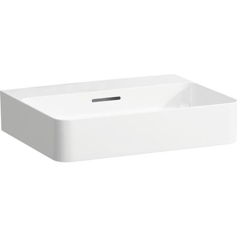 Vasque à poser VAL 550 x 420 mm avec trop-plein, sans trou pour robinetterie blanc LAUFEN