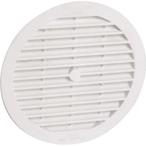 Grille aération VMC PVC rond 150mm – Moustiquaire intégrée – Pour évacuation d'air – Protection contre insectes (1/3)