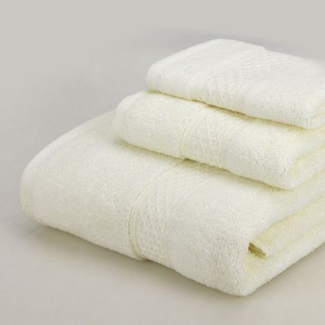 Juego de toallas (2 toallas cuadradas + 2 toallas normales + 2 toallas de baño), 100% algodón, Dimensiones: 33 x 33 cm + 33 x 74 cm + 70 x 140 cm (1/5)