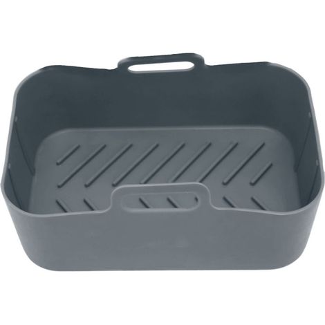 Panier de rechange en silicone antiadhésif et réutilisable pour friteuse Ninja DZ201 Foodi 8QT (gris) (1/5)