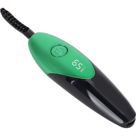Recourbe-cils électrique chauffant, recourbe-cils électrique numérique longue durée pour femmes (vert émeraude) (1/5)