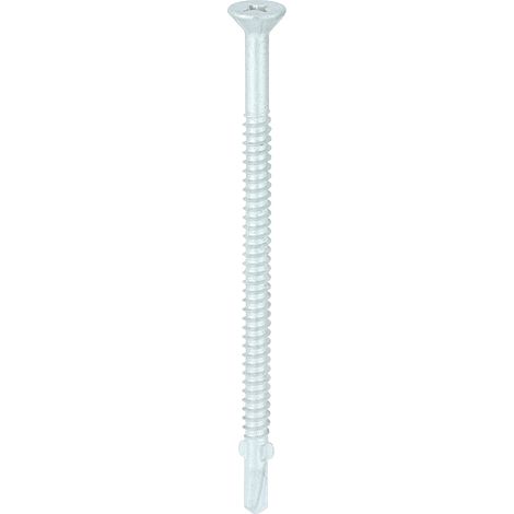 TIMCO Self-Drilling Wing-Tip Steel to Timber Light Section Exterior Silver Screws  - 5.5 x 100