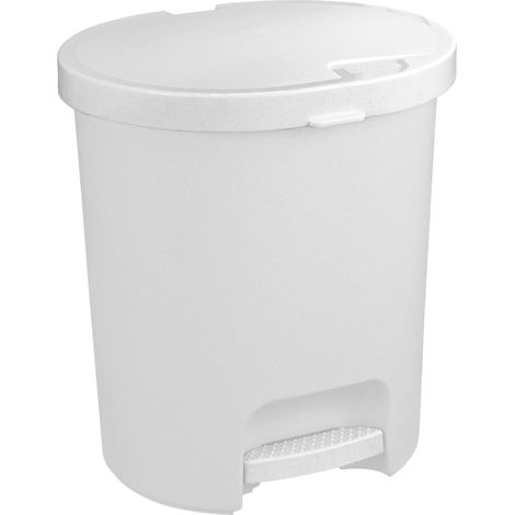 Curver Refuse Pedal-Abfalleimer, 25L, Weiß
