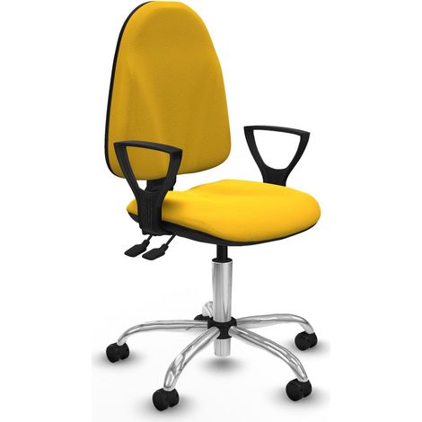 piqueras-y-crespo BFN05RP Silla de oficina moderna amarilla