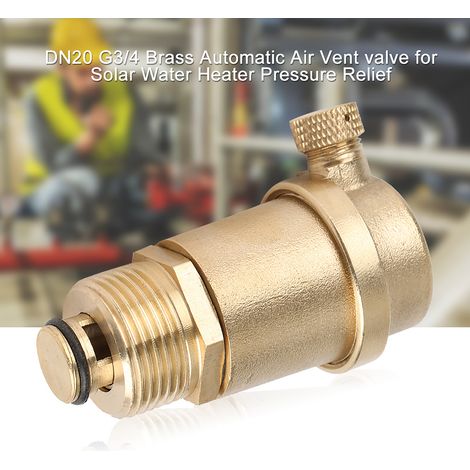 Purgeur d'air automatique en laiton DN20 G3/4 pour chauffe-eau solaire, soupape de décharge de pression (1/5)