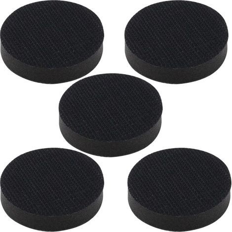 5pcs Soft Sponge Polishing Pad 50mm No Holes Hook and Loop Flocking Sponge Sanding Pad Soft Foam Sanding Pad Interface Pads Sanding Sticks Sponge Cushion Pad Holder