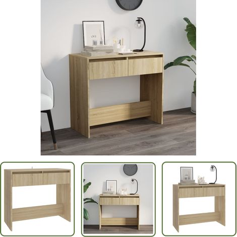 The Living Store Konsolentisch Sonoma-Eiche 89x41x76,5 cm Holzwerkstoff - Konsolentisch - Wohnzimmermöbel - Flurtisch - Sideboard - Eiche Möbel (1/5)