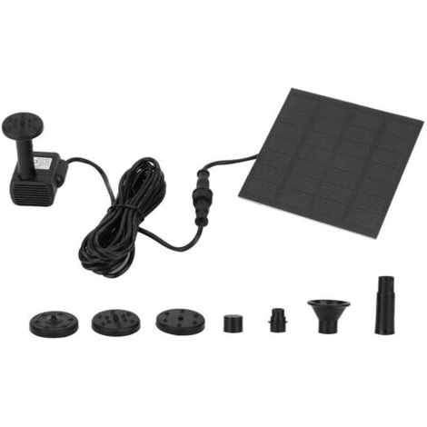 Tauchpumpen-Set mit Solarpanel – Für Springbrunnen, Steingärten, Teiche – Umweltfreundliche und sparsame Energie