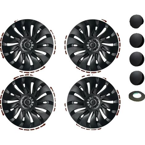 Copricerchio Tesla Model Y, Performance da 19 pollici, copertura completa del cerchio (1/2)