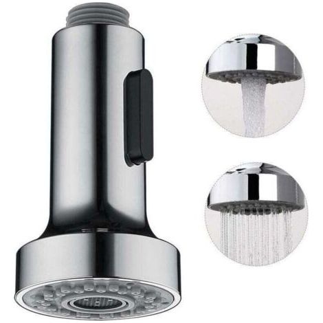 QORVA
-Douchette pour Robinet Cuisine Douchette 2 Modes Tête Robinet Cuisine Douchette Remplacement Douchette pour Rétractable Mitigeur Cuisine,Chromé ,G1/2"..