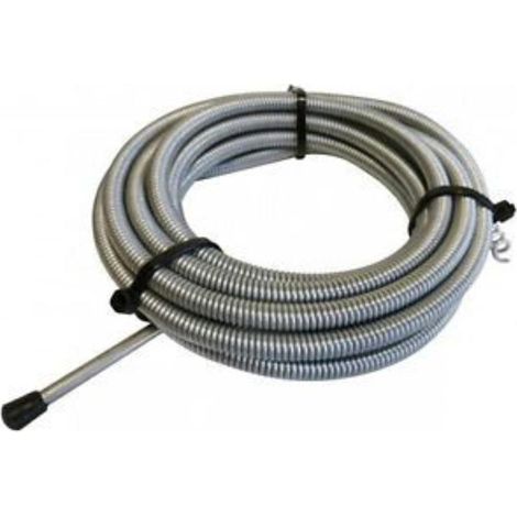 FPLUS desatascador muelle 5m. , Muelle en espiral de 8 mm de grosor.