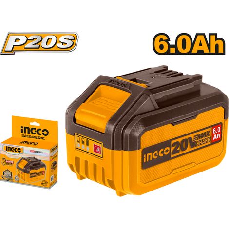 Ingco Batería Li 20V 6.0 Ah FBLI2060