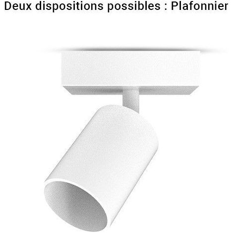 Applique orientable blanche GU10 x1 Miidex Lighting® (1/5)