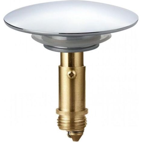 Argenté 69mm Bouchon Pop-up de Baignoire en métal chromé, Rechange pour Bouchon de vidange de Baignoire, Bouchon clic-clac à Ressort (1/5)