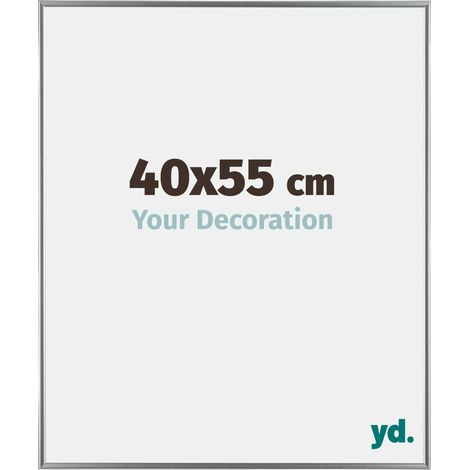 yd. - Cadre photo 40x55 - Argent Brillant - Plastique - Evry