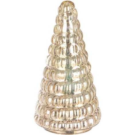 ALBERO DI NATALE VETRO MIELE LUCIDO GLIMMER 11X11X20.5