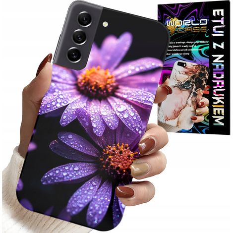 Custodia per Samsung Galaxy S22 - cover con fiori di margherita rosa (1/5)