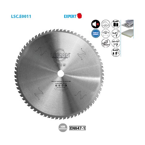 Leman - Lame Carbure Micro-Grain 355x25,4x72z Tp / Metaux (1/2)