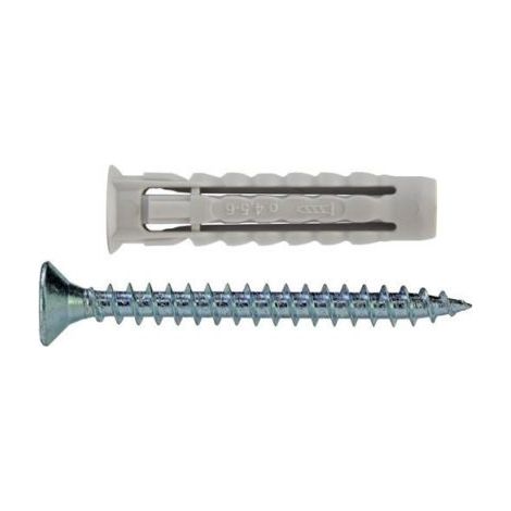Tassello universale in nylon 6x30 mm con bordino unifix (100 pz)