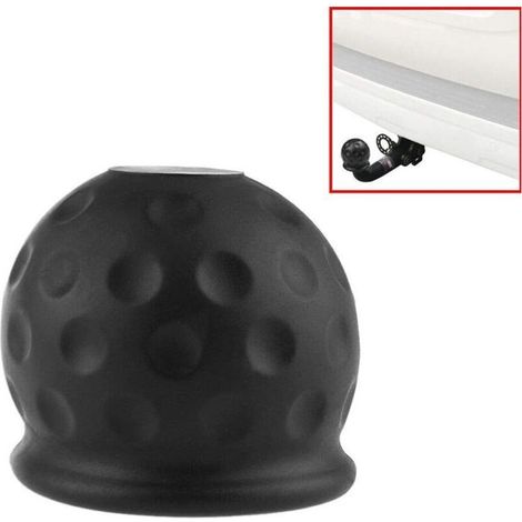 Capuchon de protection d'attelage de remorque pour boules d'attelage, adaptateur de remorque à 7 trous, adapté à la boule d'attelage standard de 50 mm (1/5)