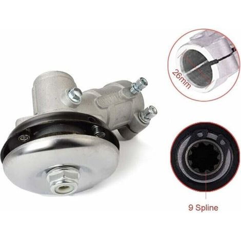 Ingranaggio conico per decespugliatore Bardusch da 26 mm, universale, per testina di taglio/motosega, accessori per riduttore (26 mm, 9 denti, rotondo) (1/3)