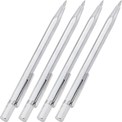 Wolframkarbid-Anreißnadel, Metall-Anreißnadeln, Legierungs-Gravierstifte für Keramik-/Metall-/Glasplatten, 4 Stück (1/5)