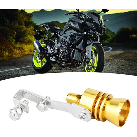 Auto-Turbinenpfeife Auspuffrohr Lautsprecher Modifiziertes Auto Motorrad Autozubehör Gold (1/5)