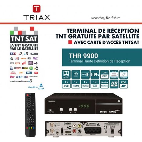 Récepteur de télévision par satellite - Triax - THR9900 - Noir - HD - Time Shift (1/5)