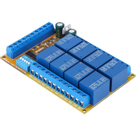 Relaismodul IO25E08 Multifunktionales 8-Kanal-Selbstverriegelungs-Netzfiltermodul 5V 12V 24V(12V) (1/5)