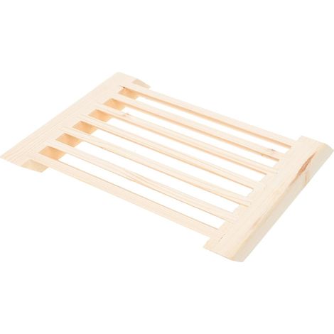 Persienne de Ventilation Bois pour Sauna Résistance Haute Température et Lisse Adaptée Aux Salles de Sauna Hammams et Salles de Bain Finition Kaki (1/5)