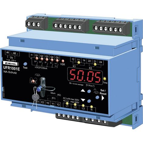 Ziehl UFR1001E S222296.CO Spannungs- und Frequenzrelais Anzahl Relais-Ausgänge: 2 Anzahl analoge Ein