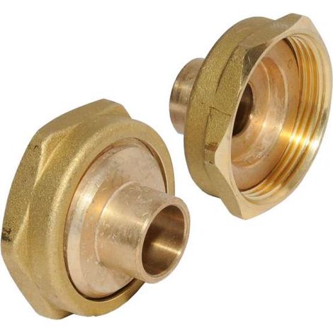 Grundfos Messing Verschraubung Lötstutzensatz G 1 1/2" x 28 Löt 525195 Verschraubungssatz