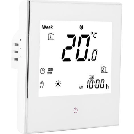 Thermostat d'ambiance programmable hebdomadairement, écran tactile LCD, 5 A, 110-230 V CA (1/5)