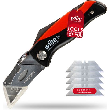 Wiha Couteau pliant 6 lames trapézoïdales comprises (45425) (1/5)