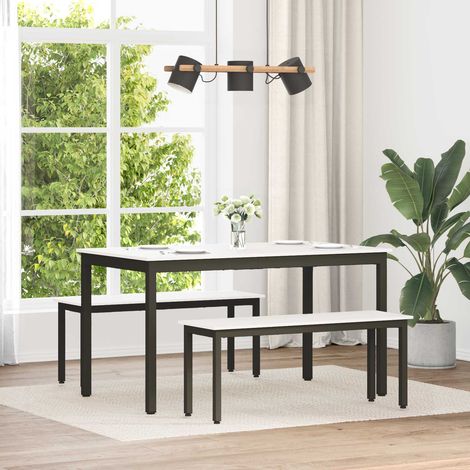 banc Blanc 110 x 35 x 45 cm Bois de pin massif vidaXL