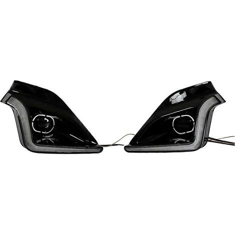 Feux de jour à LED pour voiture, feux antibrouillard avant, clignotants, feux bicolores pour Toyota Hilux GR Sport 2023-2026()