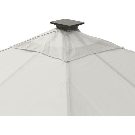Leco Ersatz-Dachtextil für "Solarpavillon LINA 3 x 3 m", lichtgrau (1/4)