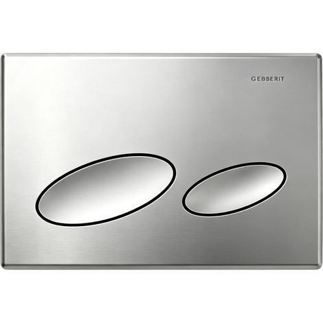 Plaque de commande WC Geberit Kappa 20 argentée – Pour réservoir Geberit Match1 UP200 – Système à 2 chasses – Installation facile (1/4)