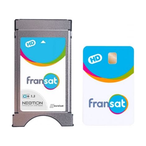 Récepteur TNT HD CI+ 1.3 pour TV – Décodeur satellite avec enregistrement USB – Compatible PIP – Carte Fransat PC7 HD incluse