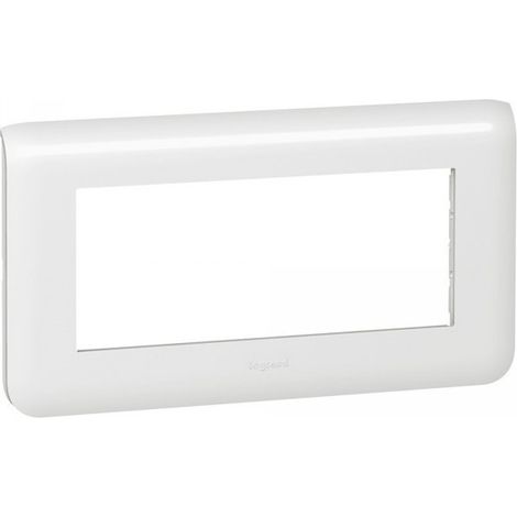 Plaque Programme Mosaic Legrand 078815 - 5 modules horizontaux Blanc brillant (1/2)
