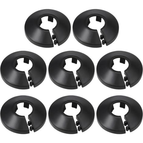 Pack of 20 plastic hose clamps for radiator hoses, decorative for 16 mm diameter hoses – Black