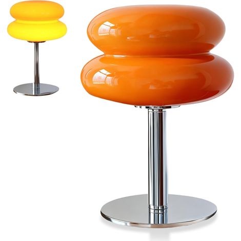 Eiertarte Tischlampe, USB -energieeffiziente Pilzlampe Desk Nachtlicht für Schlafzimmer im Wohnzimmer Schlafzimmer Kinderzimmer (Orange) (1/5)