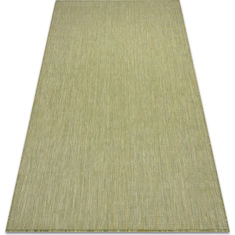 Alfombra sisal SION A5165A Mezcla Tejido plano verde green 280x370 cm