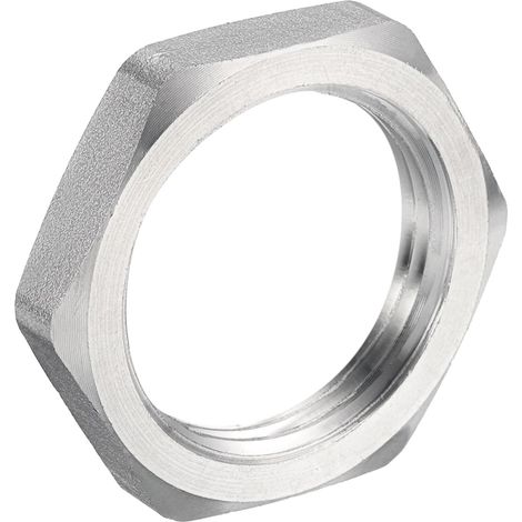 Fonte Tuyau Raccord Hex Écrou de Blocage, 304 Inox Acier Hex Verrouillage Écrou 1" Femelle Filetage (DN25) pour Plomberie Fixe, Eau Balai et Châssis Nettoyant (1/5)