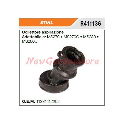 STIHL Kettensäge MS270 270C 280 280C Ansaugkrümmer R411136