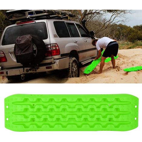 Planche de récupération verte pour sable, boue et neige, échelle à pneus adaptée aux véhicules tout-terrain (1/5)